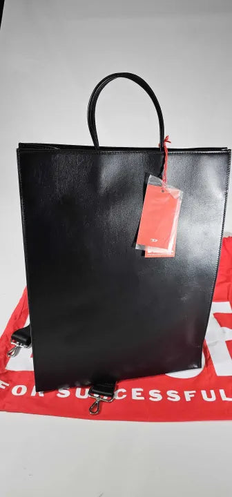 Dsl 3D Logo-Embossed Tote Bag -Black Size: Large