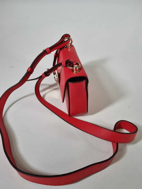 Radley - Bright Red Hanley Close Mini Flapover Crossbody Size: *