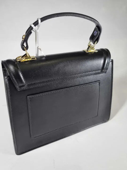 Luisa Vannini - Black Leather Handbag Size: *
