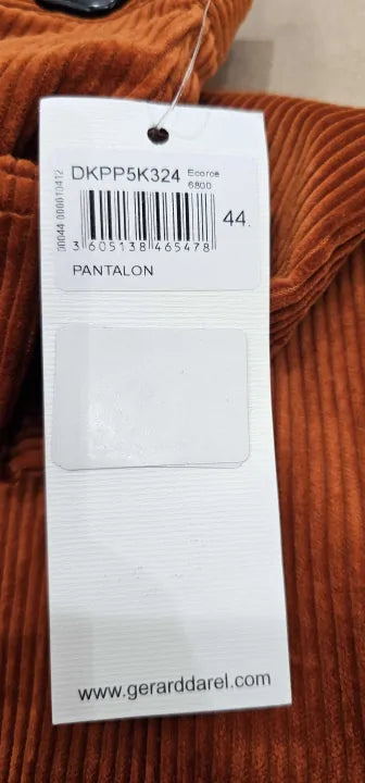 Gerard Darel-Dkpp5K3246800-16-Brown-Brown Wide Leg Cotton Trouser-Brown Size: Eur44