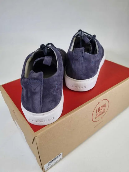 Grenson - Men'S Navy Sneaker 22 Leather Trainers  Size: Uk 9