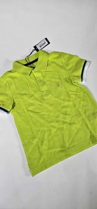 Vilebrequin-Pntu1N00 104-6 Years-Green-Boy'S Green Polo T-Shirt-Green Size: 116Cm