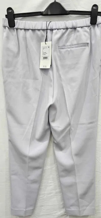 Theory - Hydrangea Admiral Crepe Treeca Straight Cropped Trousers  Size: Uk8