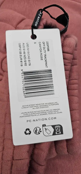 P.E Nation - Coral Off Duty Jogger - Coral Size: S