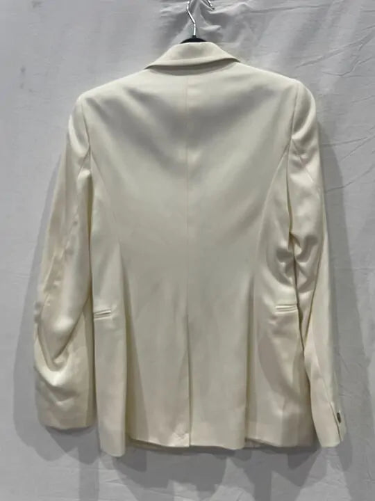 Reiss - Cream Amber Single Breasted Blazer Size: Uk 4