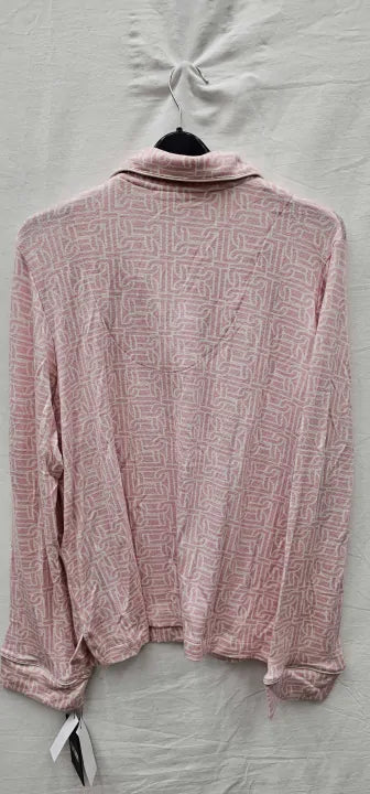 Dkny - Mauve Notch Collar Pyjama Top - Pink Size: S