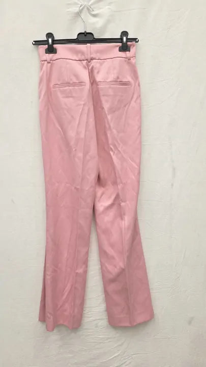 Reiss - Pink Bonnie Wide Leg Trousers  Size: Uk 8