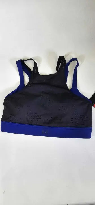 Under Armour - Blue Vanish Mesh Sports Bra - Blue- Black Size: M