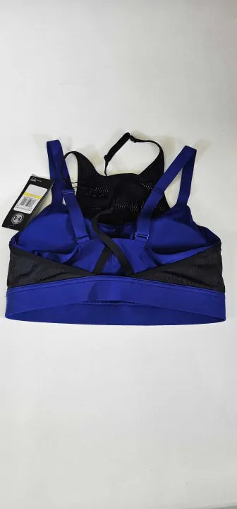 Under Armour - Blue Vanish Mesh Sports Bra - Blue- Black Size: M