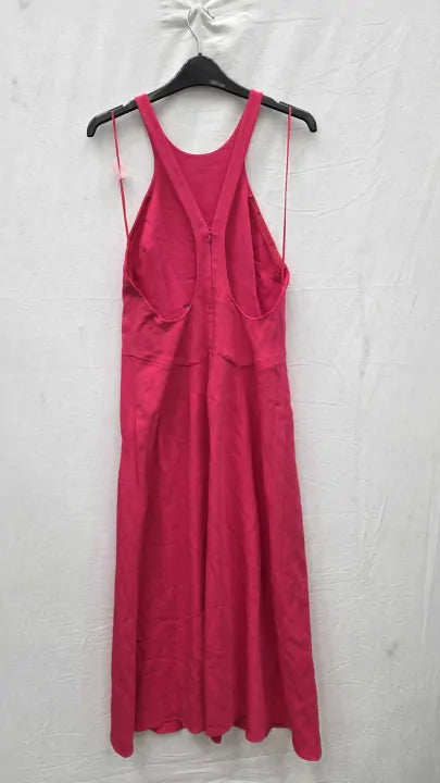 Reiss - Pink Vienna Midi Dress  Size: Uk 10