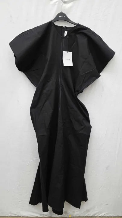 Victoria Beckham - Black Drape Shoulder Dress Size: Uk 14