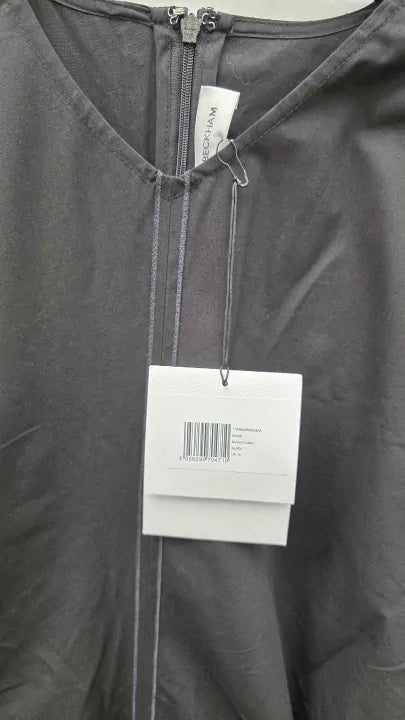 Victoria Beckham - Black Drape Shoulder Dress Size: Uk 14