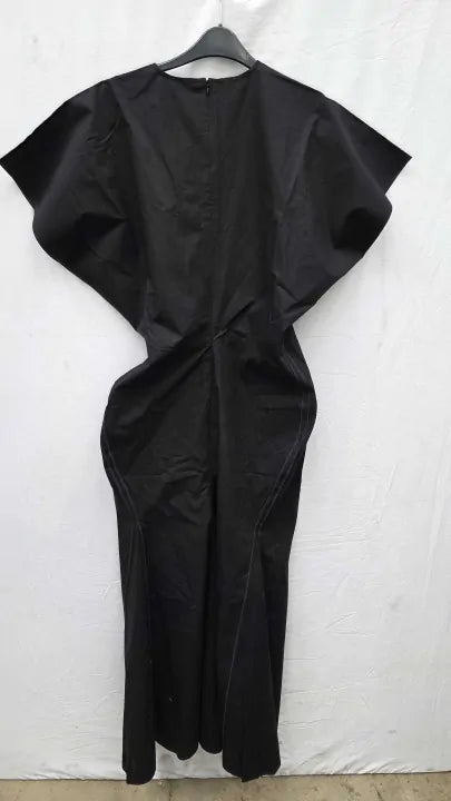 Victoria Beckham - Black Drape Shoulder Dress Size: Uk 14