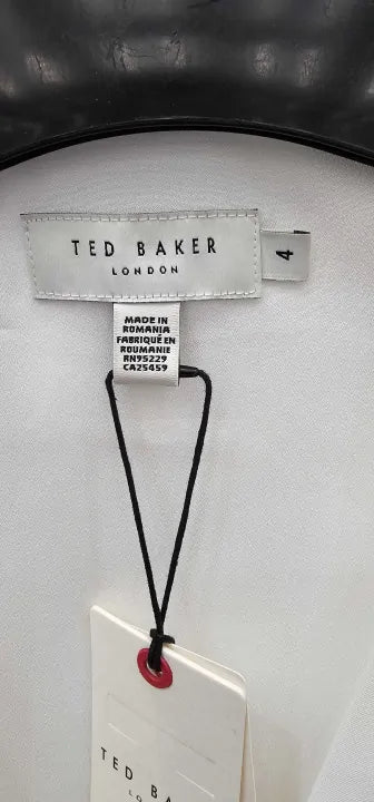 Ted Baker - Cream Molenaa Tailored Midi Dress - Cream Size: 4