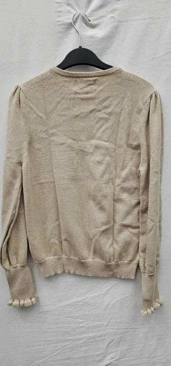Wyse-Ruth Cardigan - Taupe-M-Grey-Beige Ruth Cardigan-Grey Size: 3