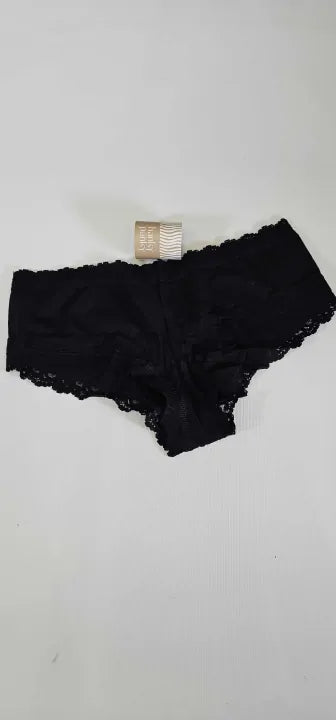 Hanky Panky - Black Supima Cotton Boyshort - Black Size: M