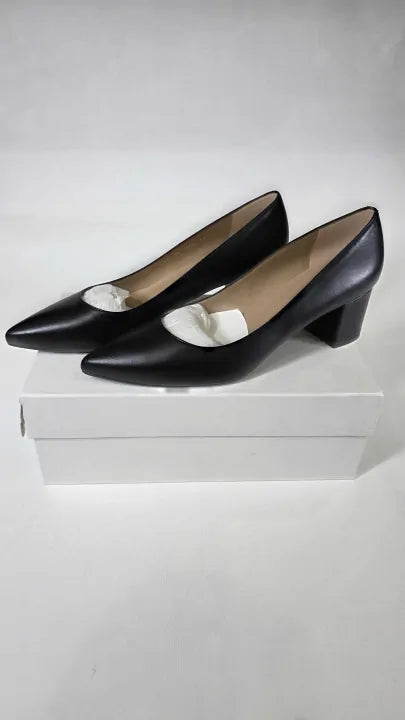 L K Bennett - Black Leather Clara Court Heel Size: Uk 7