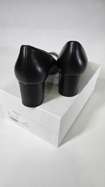 L K Bennett - Black Leather Clara Court Heel Size: Uk 7