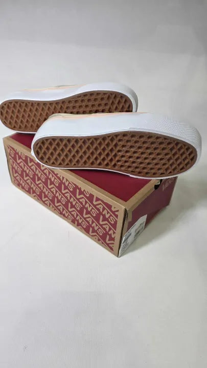 Ans - Women's Beige Classic Stackform Slip On Shoes Size: Uk 3