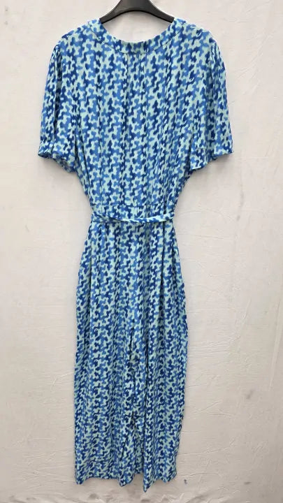 Whistles - Blue Hazy Coral Jumpsuit Size: Uk 16