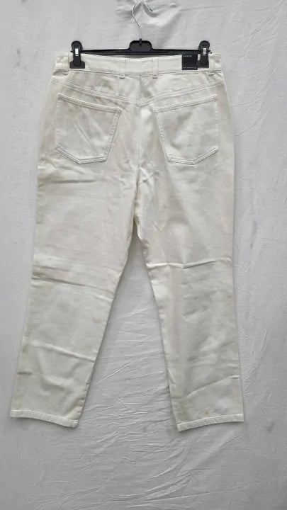 Vince - White Relaxed Straight Trouser Size: 33