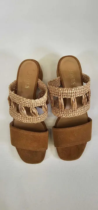 Jones Bootmaker - Women's Tan Kimora Heeled Mules - Brown Size: Uk5