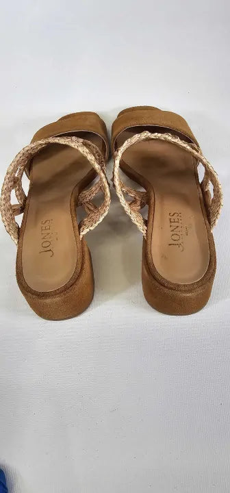 Jones Bootmaker - Women's Tan Kimora Heeled Mules - Brown Size: Uk5