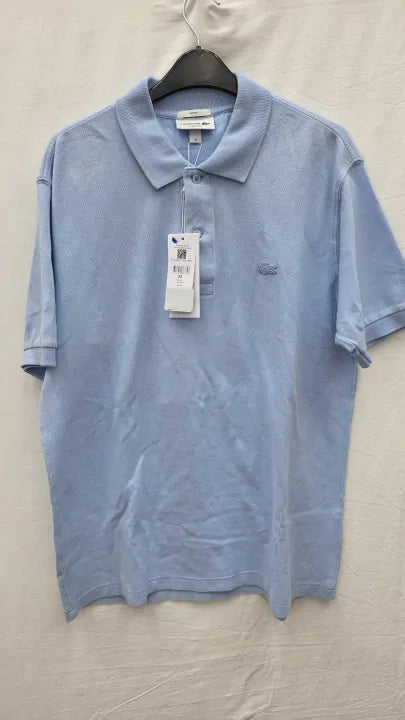 Lacoste - Sky Blue Classic Badge Polo Shirt Size: Medium