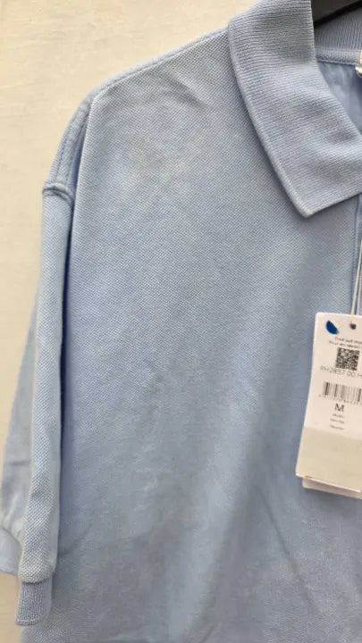 Lacoste - Sky Blue Classic Badge Polo Shirt Size: Medium