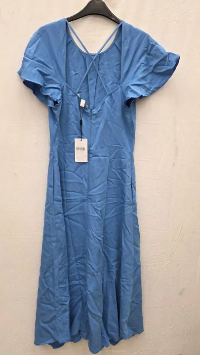 Reiss Eleni Cap Sleeve Maxi Dress Size: Uk 10