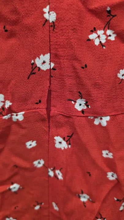 Mango Flower Print Dress Size: Small