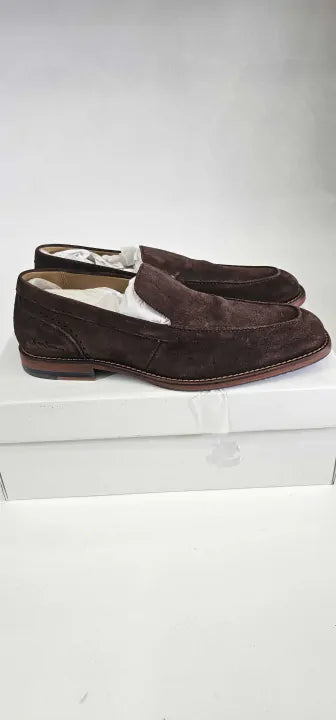 Oliver Sweeney - Chocolate Newark Suede Loafers - Brown Size: Uk8
