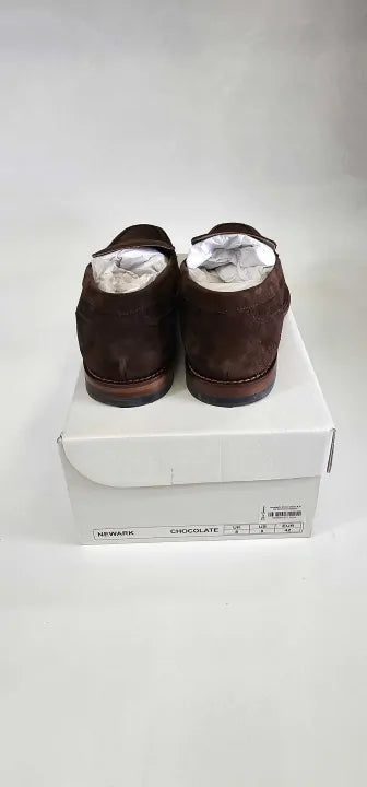 Oliver Sweeney - Chocolate Newark Suede Loafers - Brown Size: Uk8