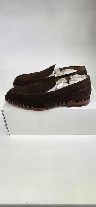 Oliver Sweeney - Chocolate Newark Suede Loafers - Brown Size: Uk8