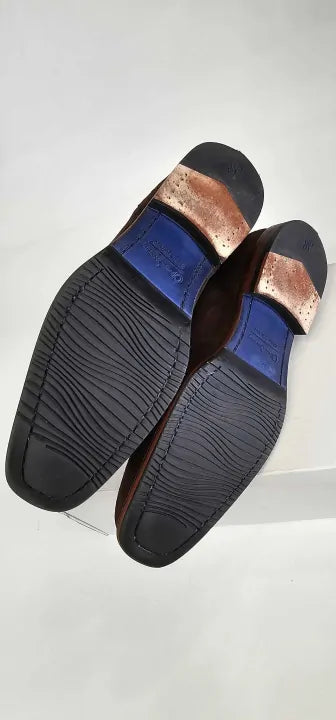 Oliver Sweeney - Chocolate Newark Suede Loafers - Brown Size: Uk8