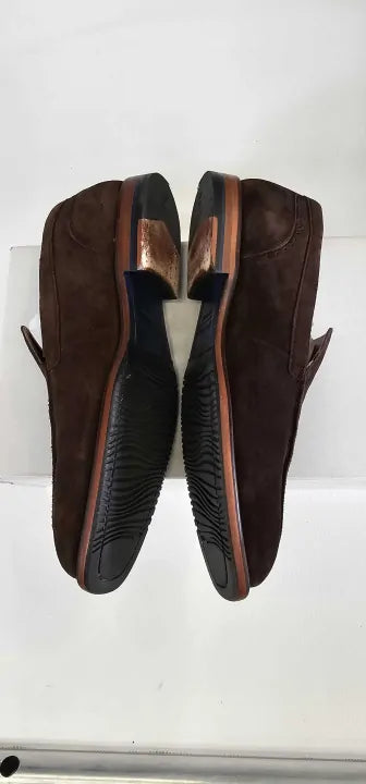 Oliver Sweeney - Chocolate Newark Suede Loafers - Brown Size: Uk8