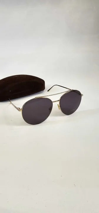 Tom Ford - Women's Cleo Gold Tom Ford Sunglasses - Gold Size: 59
