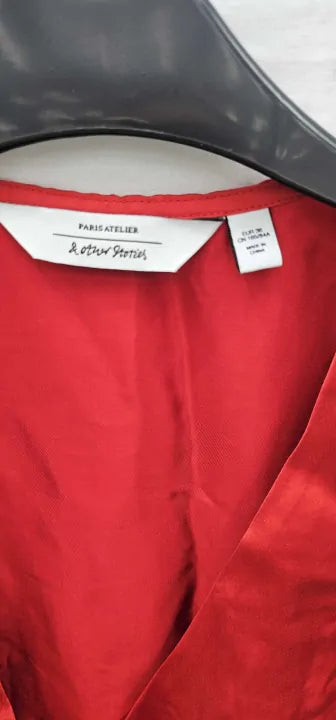 & Other Stories - Red Marcella Dress - Red Size: Uk8