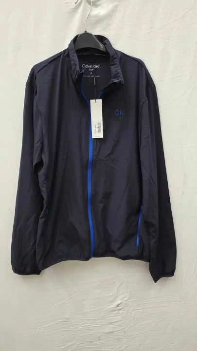 Calvin Klein Golf - Navy Calvin Klein Lightweight Jacket Size: Medium