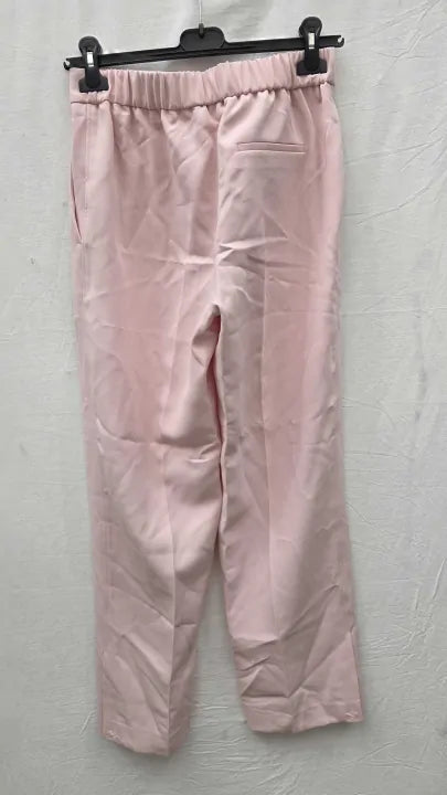Reiss - Pink Marina Wide Leg Trousers Size: Uk 8