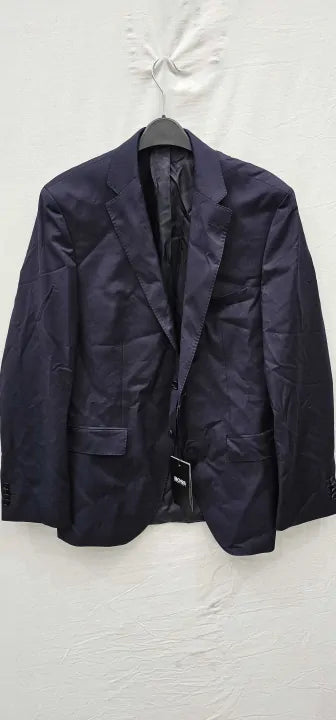 Boss - Dark Blue Johnstons Wool Suit Jacket - Blue Size: 38