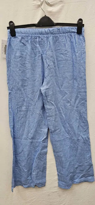 Rodier - Marine Straight Leg Linen Trousers - Blue Size: S/m