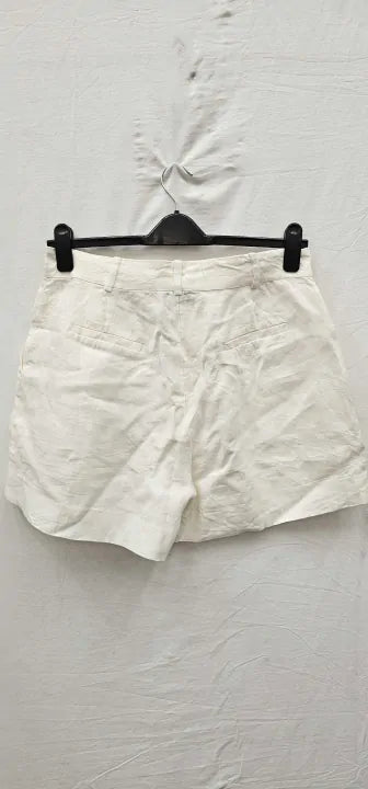 N°· Eleven - White Linen Tailored Short - White Size: L
