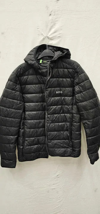 Boss-50472472_001-xl-black-black Thor Quilted Coat-black Size: Xl