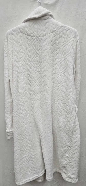 Lauren Ralph Lauren - White Recycled Shawl Collar Short Robe - White Size: Xl