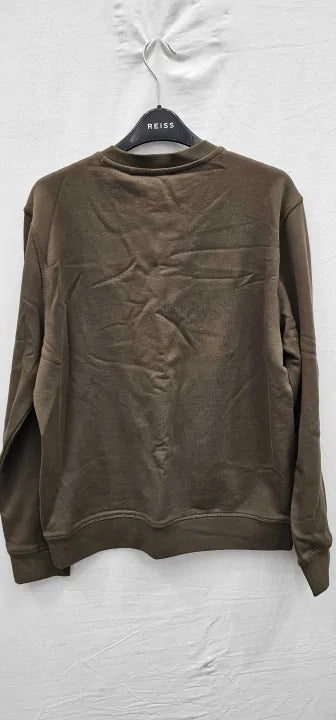 Boss-50468443_308-s-green-khaki Westart Cotton Sweatshirt-green Size: S