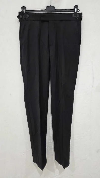 Reiss Aspire Slim-fit Wool Suit Trousers In Black Size: 30Ich