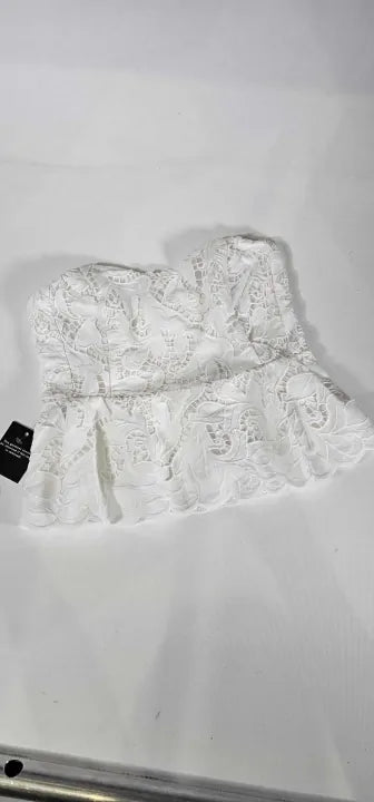 Ro & Zo - Lace Bustier Top - Multi Size: Uk10