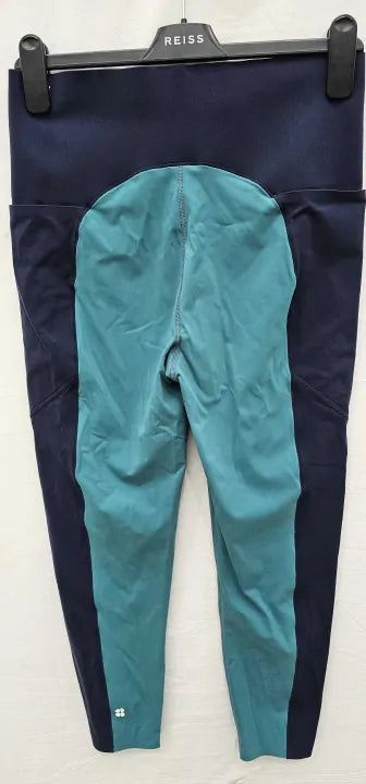 Power Ultrasculpt High Waist 7/8 Gym Legging Colour Block Size: Xl