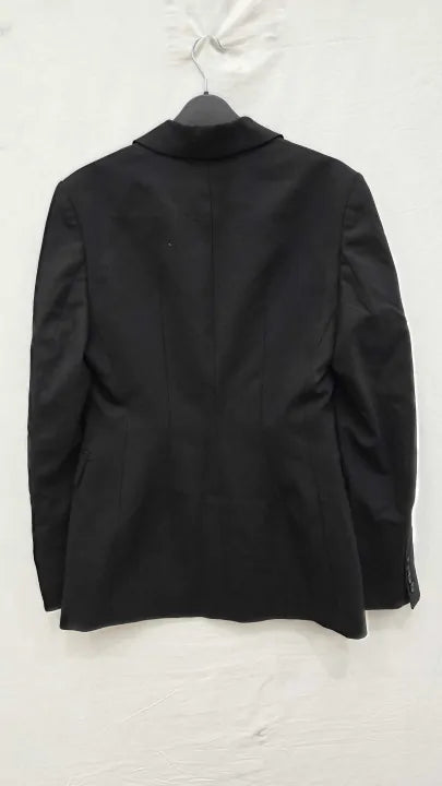 Cos - Black Wool Genmate Waisted Blazer Size: Uk 8